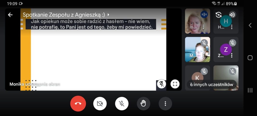 Udział członków zespołu SCWEW oraz koordynatorów ds. edukacji włączającej w superwizji „Pułapki pomagania – czyli jak samemu nie stać się ofiarą?”