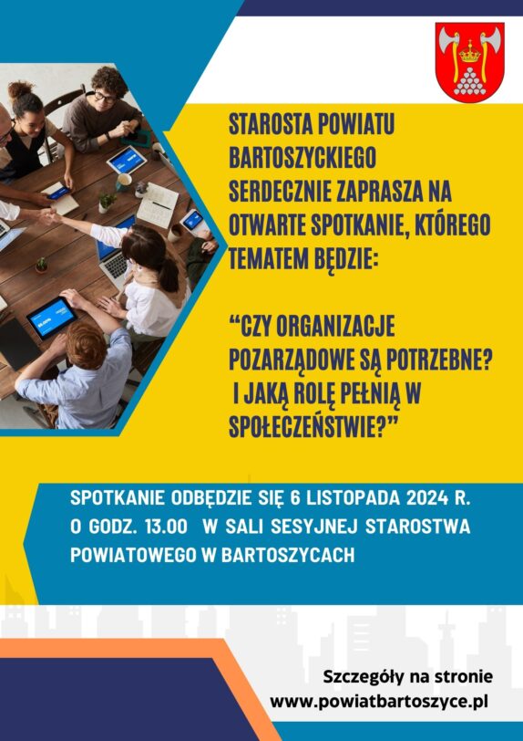 Otwarte spotkanie dla organizacji pozarządowych