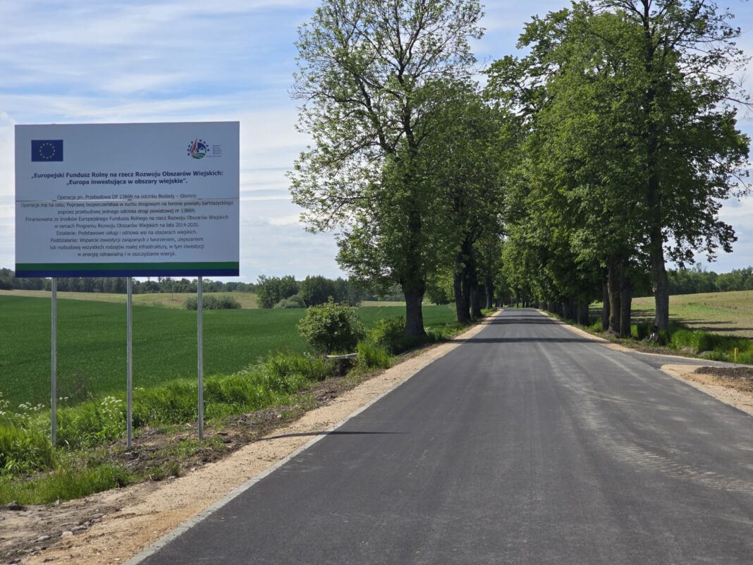 Nowa jakość na lokalnej mapie dróg. Bezledy- Głomno zmodernizowane!