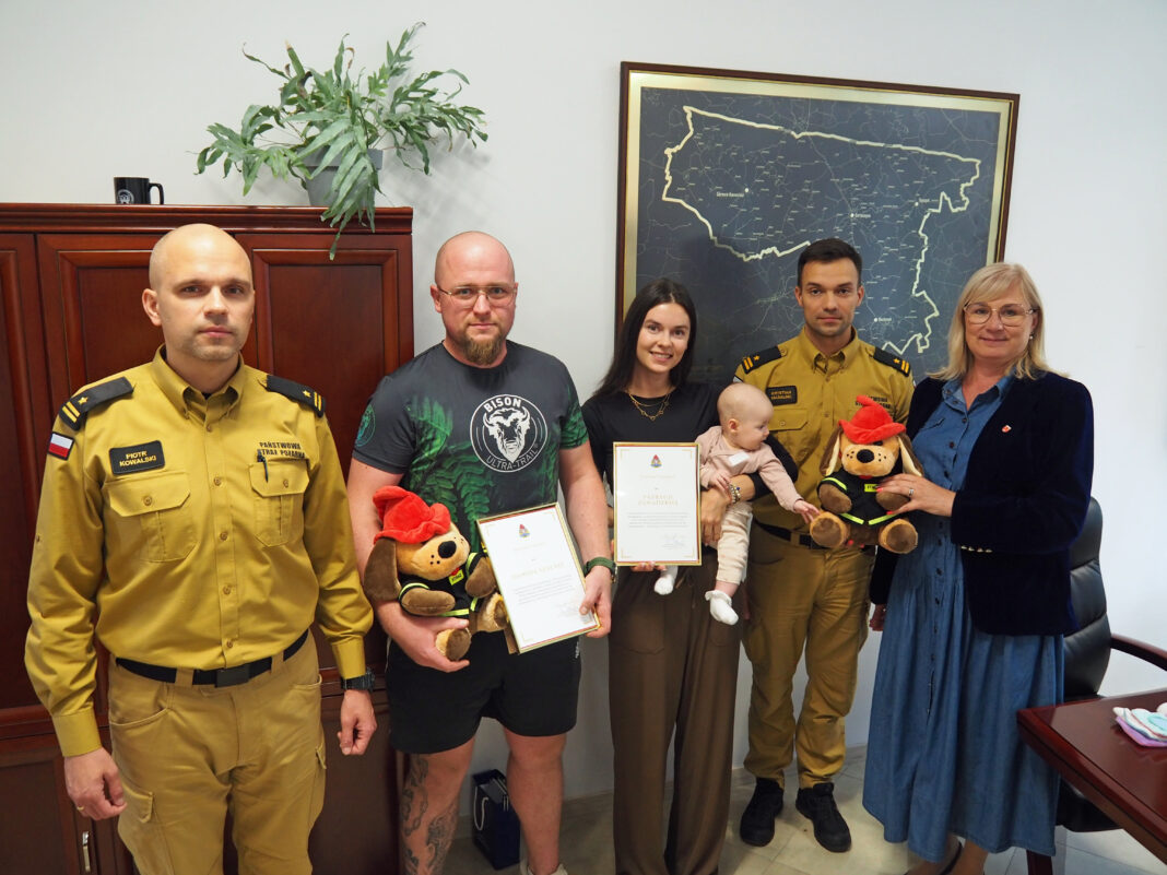 Podziękowanie za bohaterską postawę