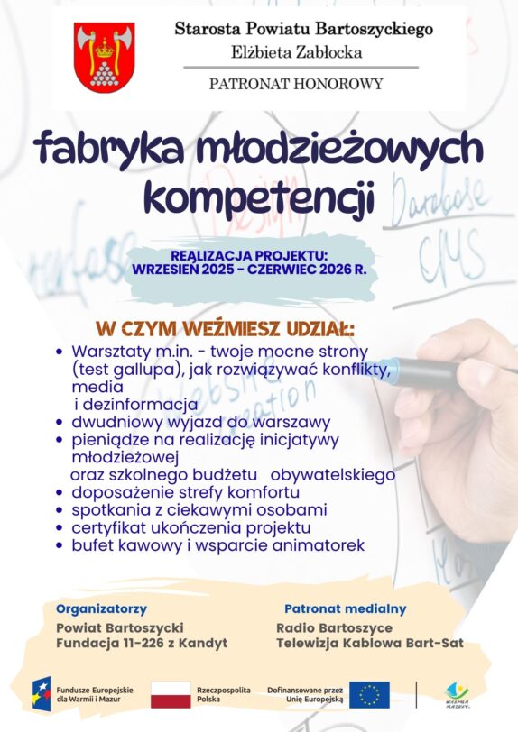 Rekrutacja do projektu „Fabryka Młodzieżowych Kompetencji”